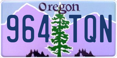 OR license plate 964TQN