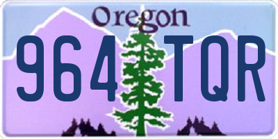 OR license plate 964TQR