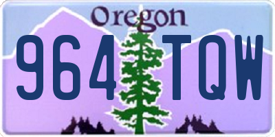 OR license plate 964TQW