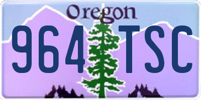OR license plate 964TSC