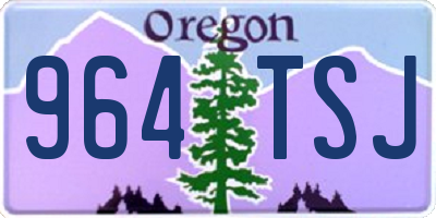 OR license plate 964TSJ