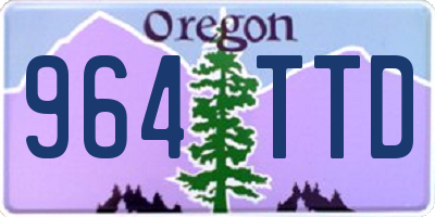 OR license plate 964TTD