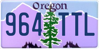 OR license plate 964TTL