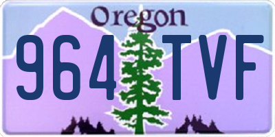 OR license plate 964TVF