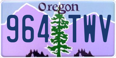 OR license plate 964TWV