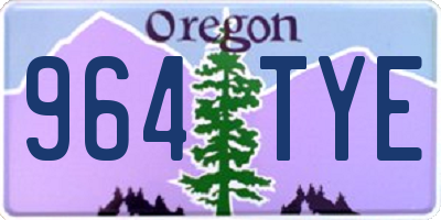 OR license plate 964TYE