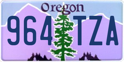 OR license plate 964TZA