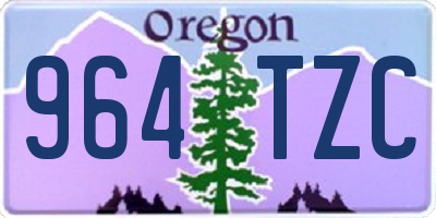 OR license plate 964TZC