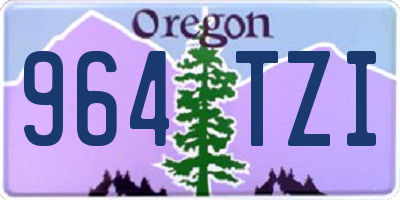 OR license plate 964TZI