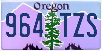 OR license plate 964TZS