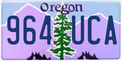 OR license plate 964UCA