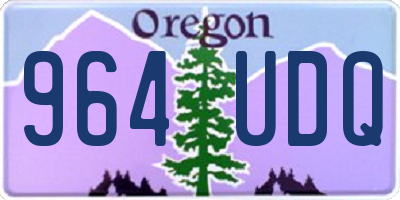 OR license plate 964UDQ