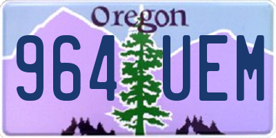 OR license plate 964UEM