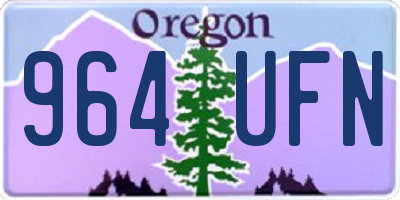 OR license plate 964UFN
