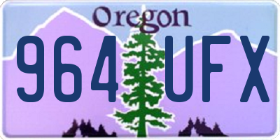 OR license plate 964UFX