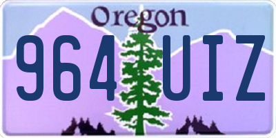 OR license plate 964UIZ
