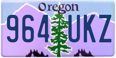 OR license plate 964UKZ