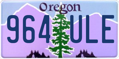 OR license plate 964ULE