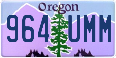 OR license plate 964UMM