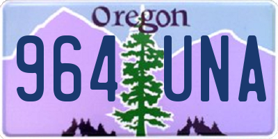 OR license plate 964UNA