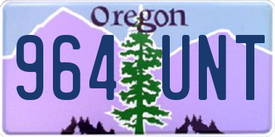 OR license plate 964UNT