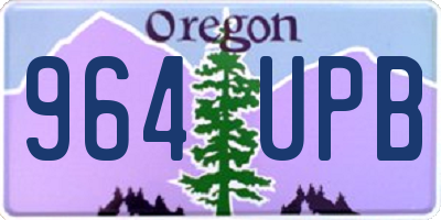 OR license plate 964UPB