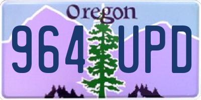 OR license plate 964UPD