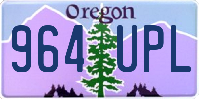 OR license plate 964UPL
