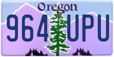 OR license plate 964UPU