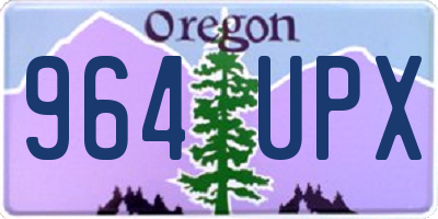 OR license plate 964UPX