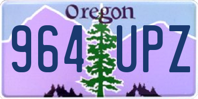 OR license plate 964UPZ