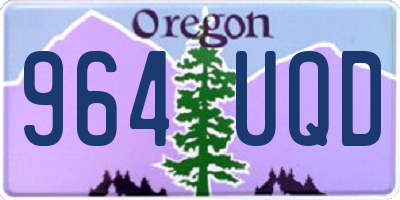 OR license plate 964UQD
