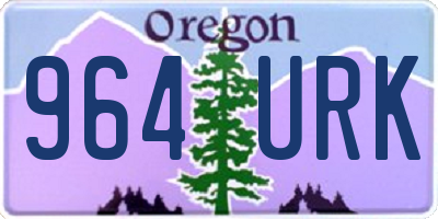 OR license plate 964URK