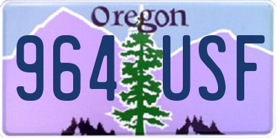 OR license plate 964USF