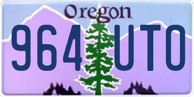 OR license plate 964UTO