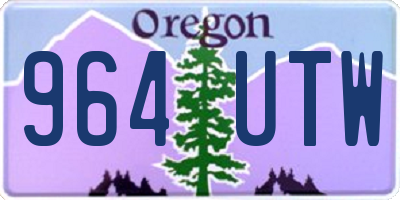OR license plate 964UTW