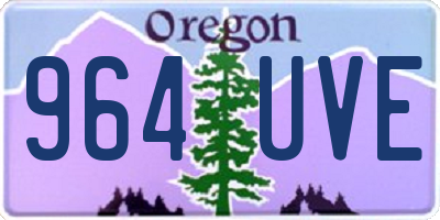OR license plate 964UVE