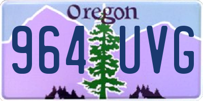 OR license plate 964UVG