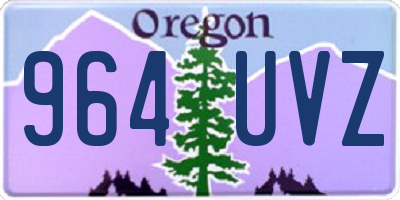 OR license plate 964UVZ