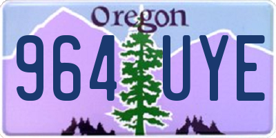 OR license plate 964UYE