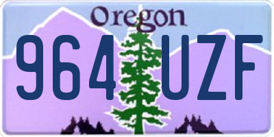 OR license plate 964UZF