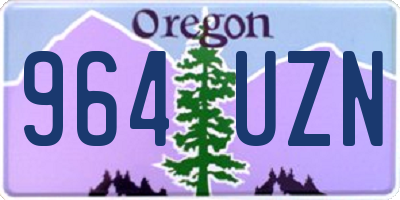 OR license plate 964UZN