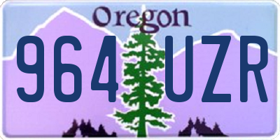 OR license plate 964UZR