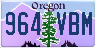OR license plate 964VBM