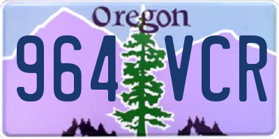 OR license plate 964VCR