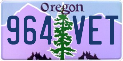 OR license plate 964VET