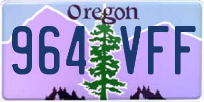 OR license plate 964VFF