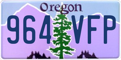 OR license plate 964VFP