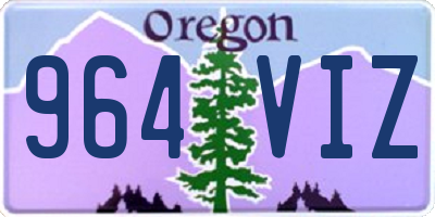 OR license plate 964VIZ