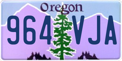 OR license plate 964VJA
